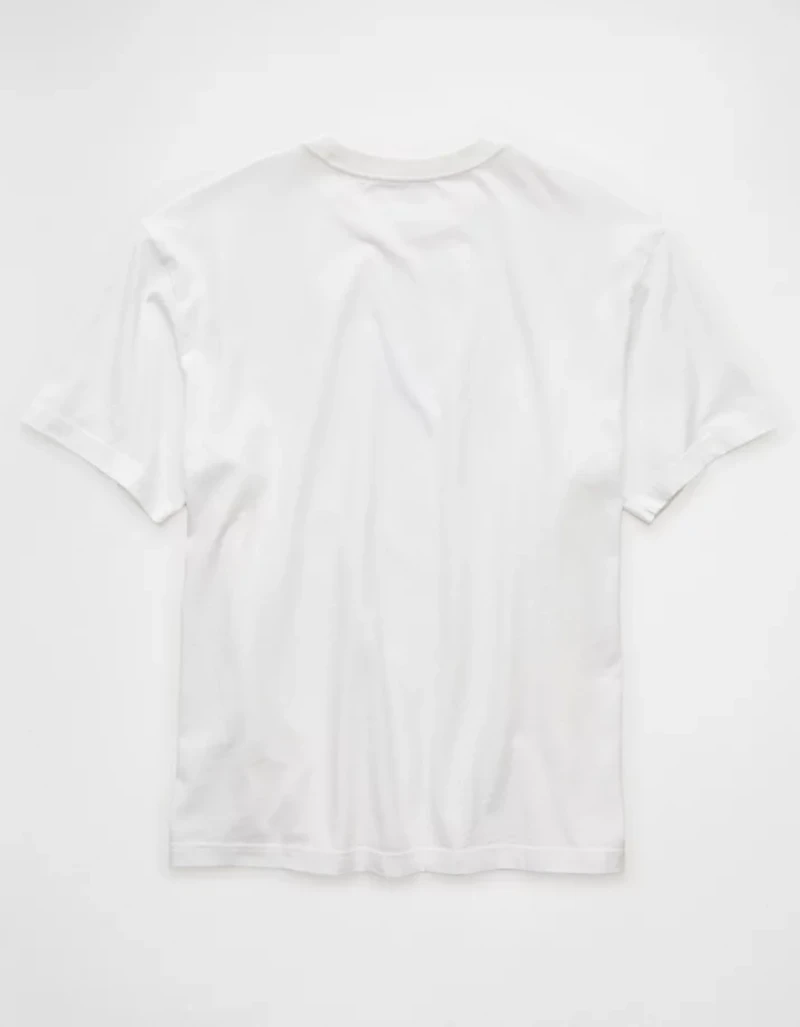 T-shirt à image logo de coupe droite AE