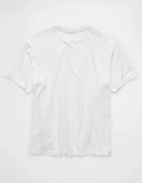 T-shirt à image logo de coupe droite AE