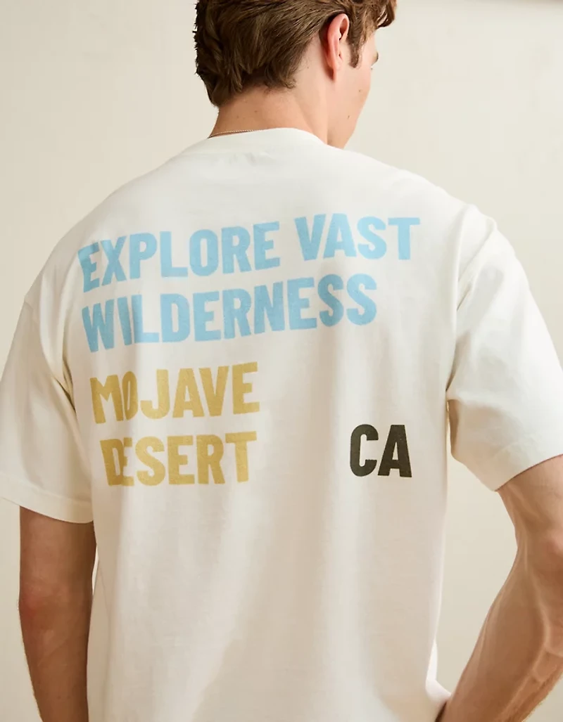 T-shirt à image avec destination de coupe droite AE