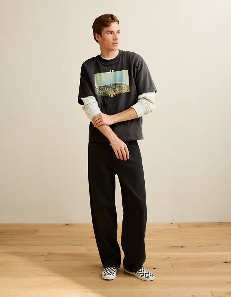 AE Boxy Fit Destination Graphic T-Shirt