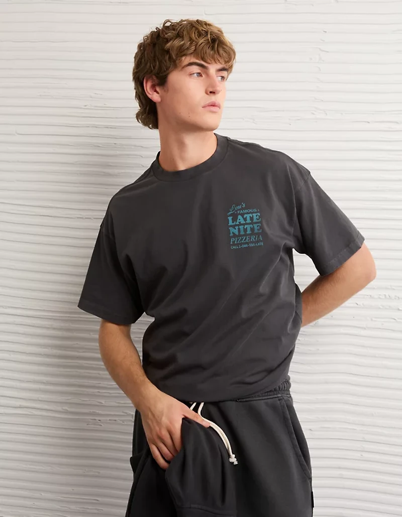 T-shirt à image droit aliment AE