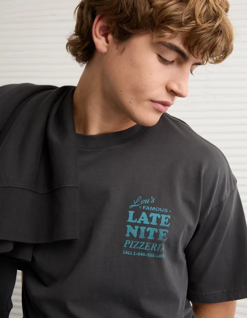 T-shirt à image droit aliment AE