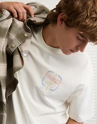 T-shirt à image droit boissons AE