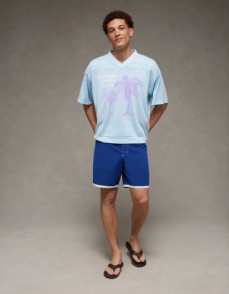 AE Pride Boxy Graphic Mesh T-Shirt