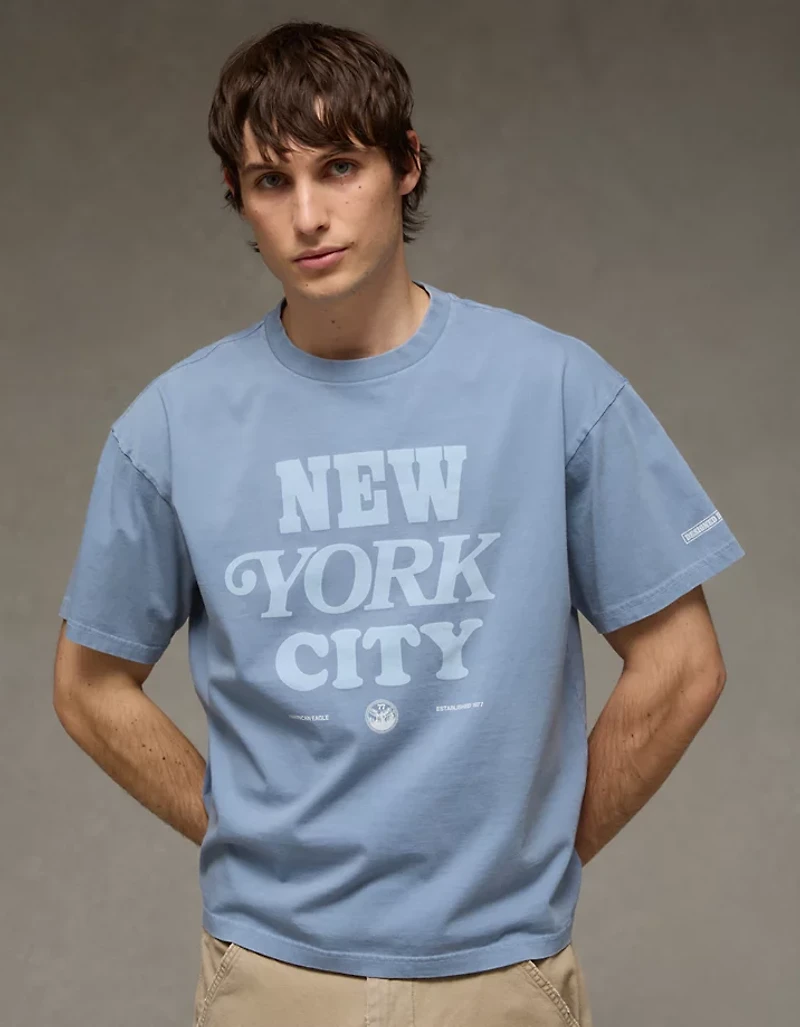 T-shirt droit à image Destination AE