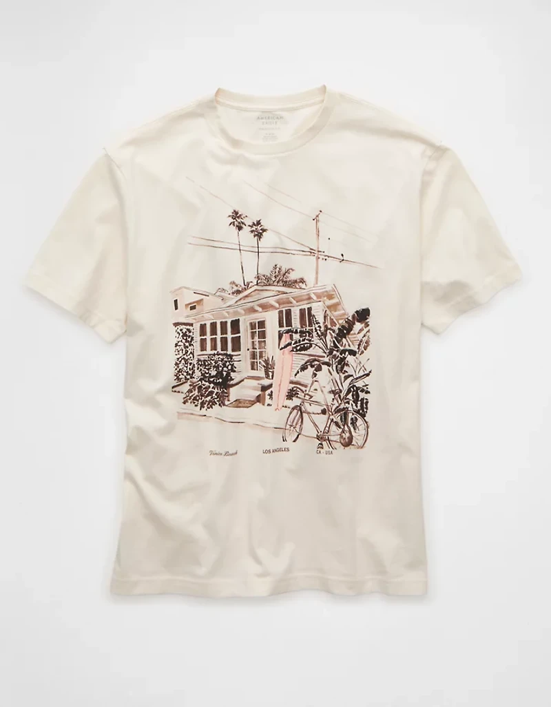 AE Standard Fit Destination Graphic T-Shirt