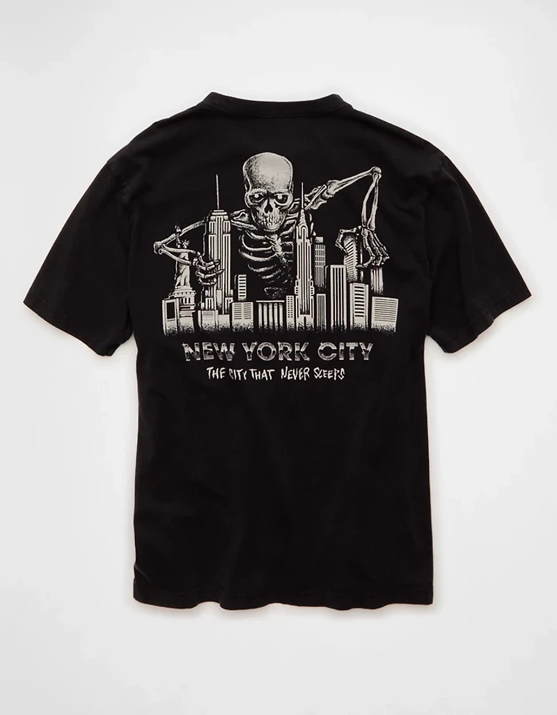 AE Standard Fit Halloween Graphic T-Shirt