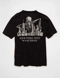 AE Standard Fit Halloween Graphic T-Shirt