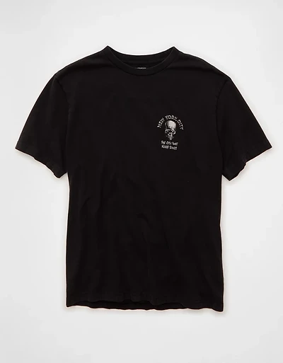 AE Standard Fit Halloween Graphic T-Shirt