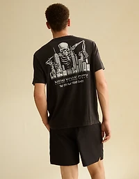 AE Standard Fit Halloween Graphic T-Shirt