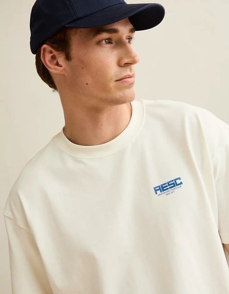 T-shirt à image avec destination coupe droite AE