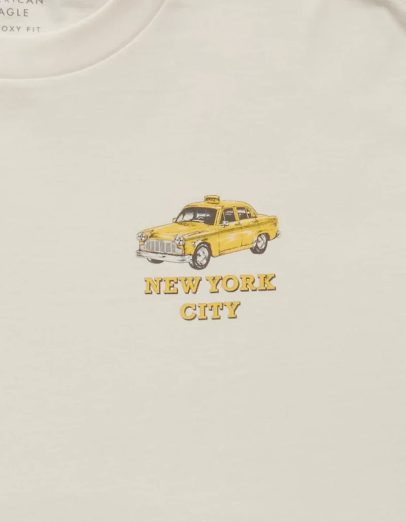 AE Boxy Fit New York City Graphic T-Shirt