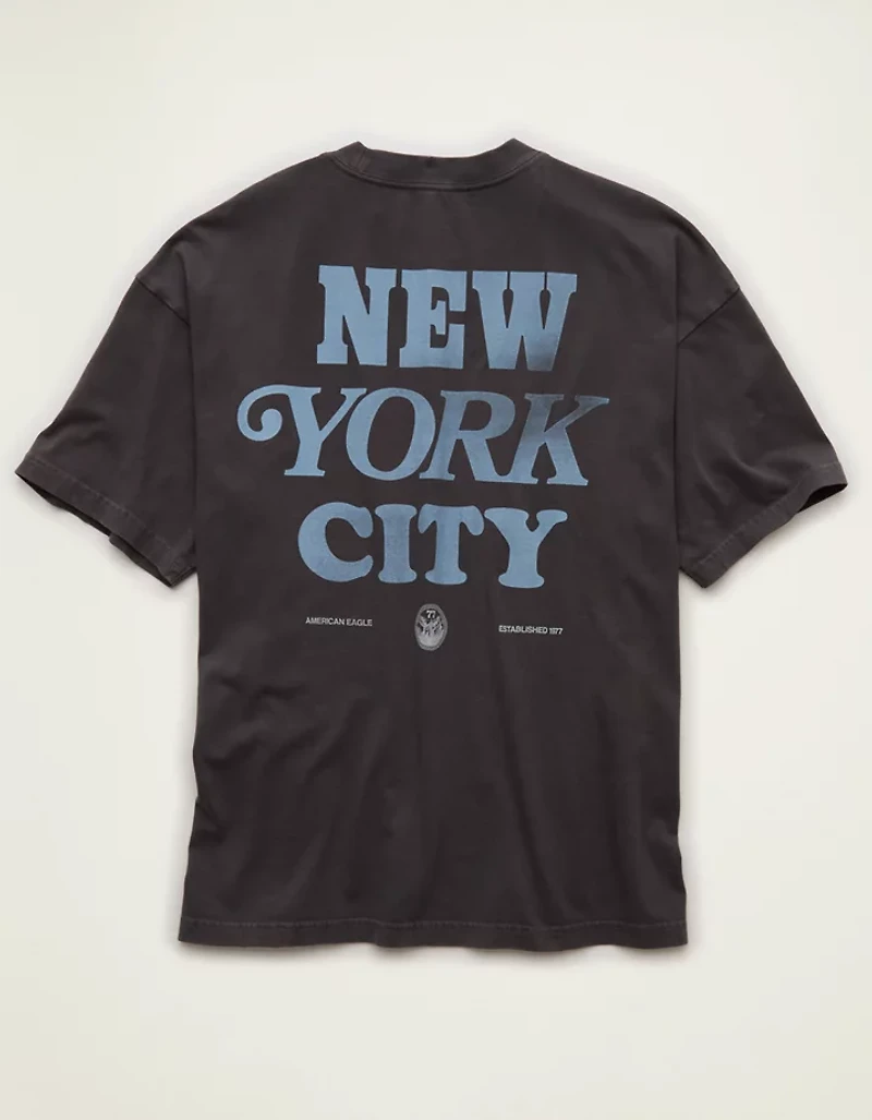 T-shirt à image New York City de coupe droite AE