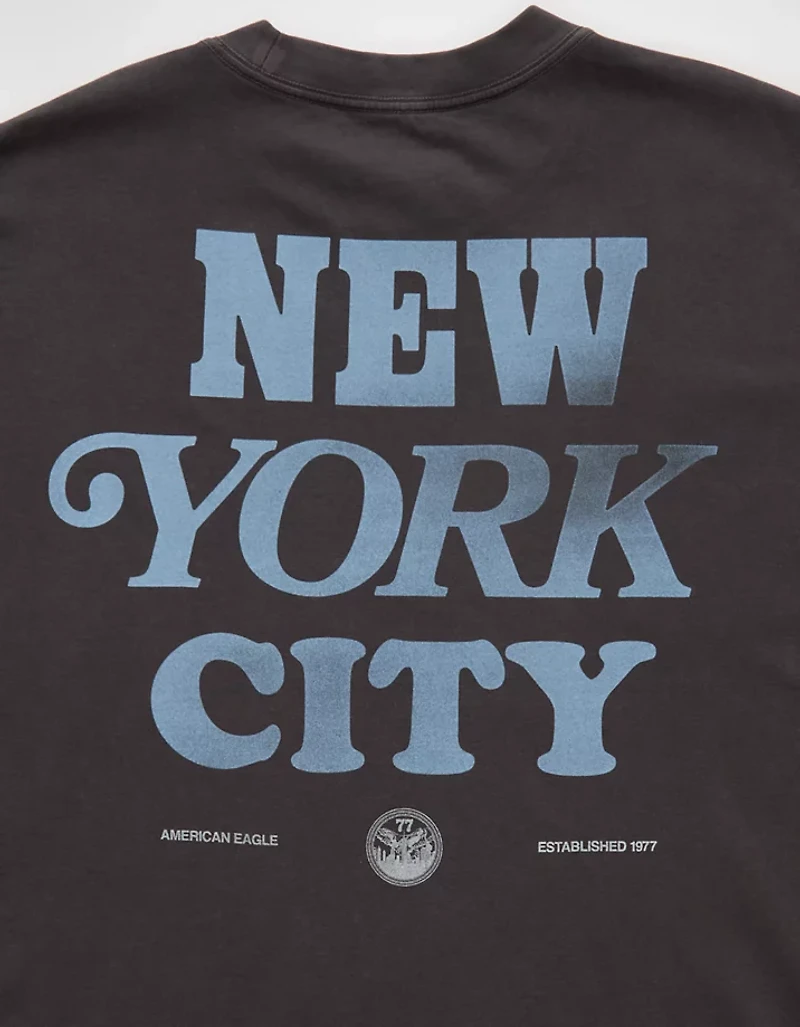 T-shirt à image New York City de coupe droite AE