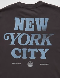 T-shirt à image New York City de coupe droite AE