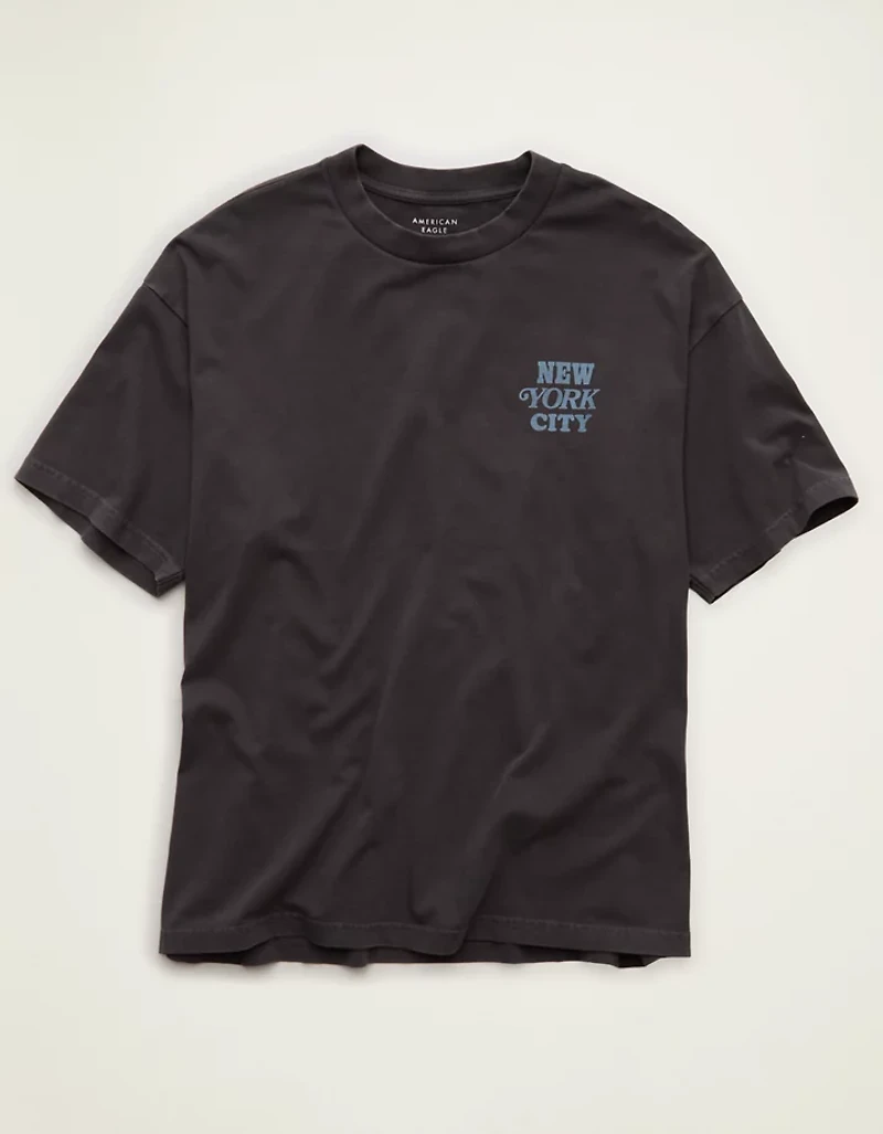 T-shirt à image New York City de coupe droite AE