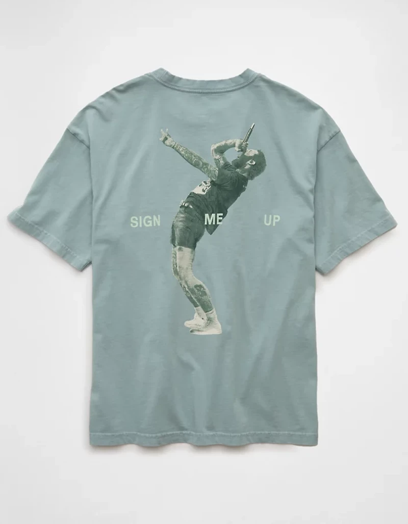 T-shirt droit à image Post Malone AE