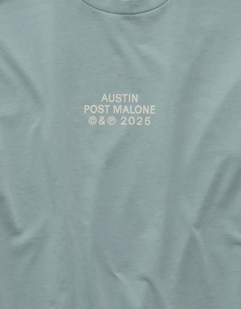 T-shirt droit à image Post Malone AE