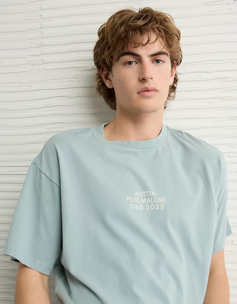 T-shirt droit à image Post Malone AE