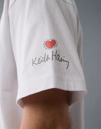 T-shirt à image Keith Haring droit AE
