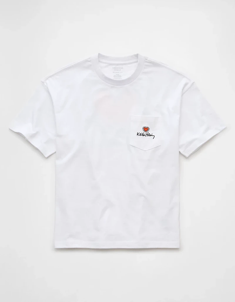 AE Boxy Keith Haring Graphic T-Shirt