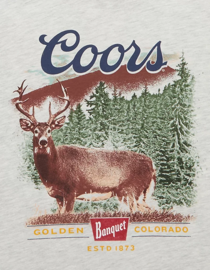 AE Boxy Coors Banquet Graphic T-Shirt