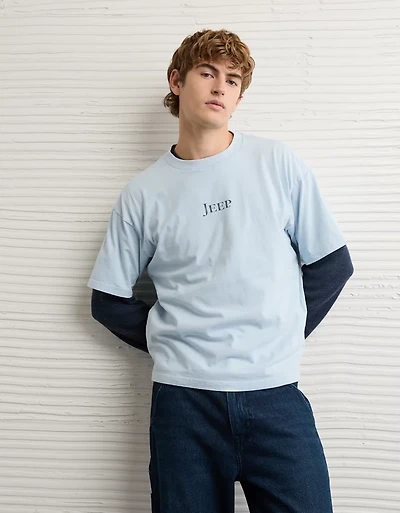 T-shirt droit à image Jeep AE