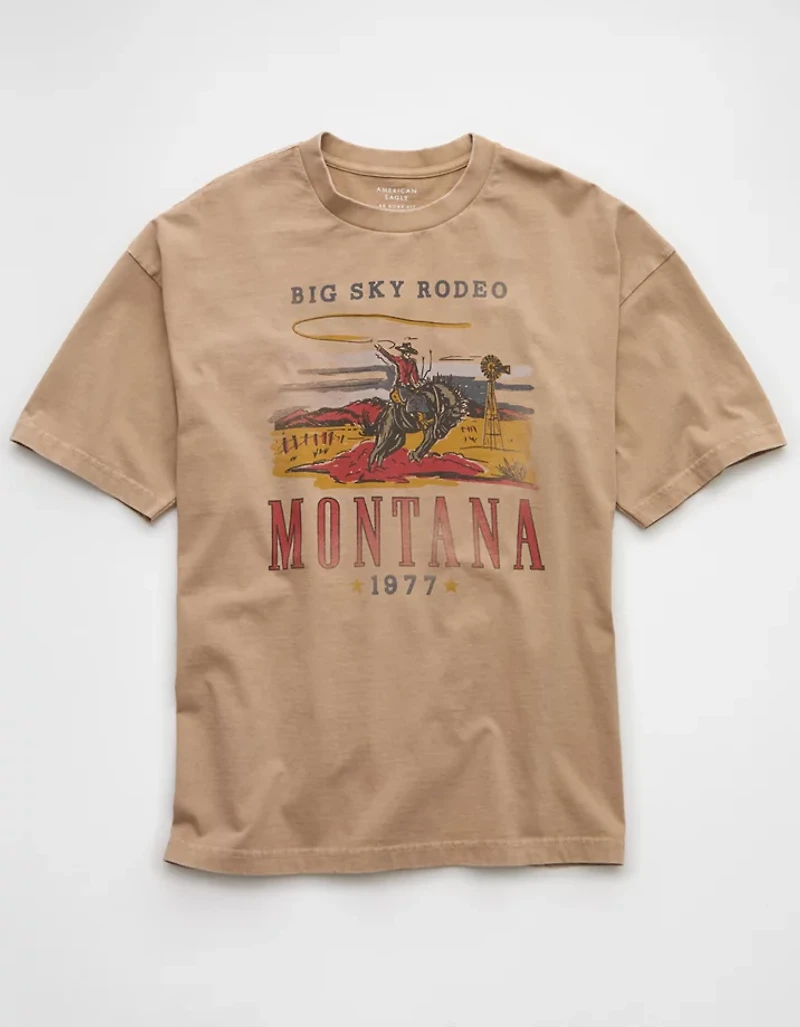 T-shirt droit à image Destination AE