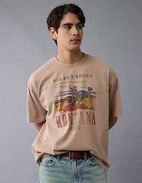 T-shirt droit à image Destination AE