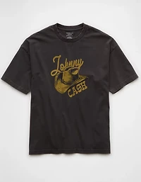 AE Boxy Johnny Cash Graphic T-Shirt