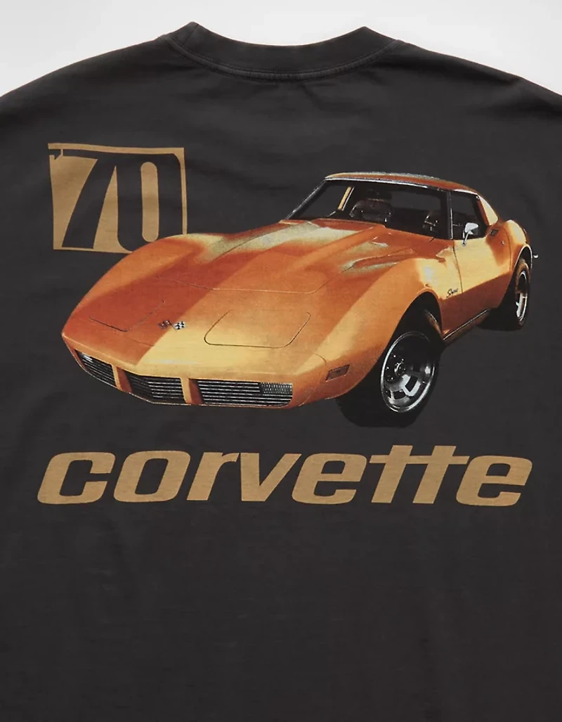 T-shirt droit à image Corvette AE