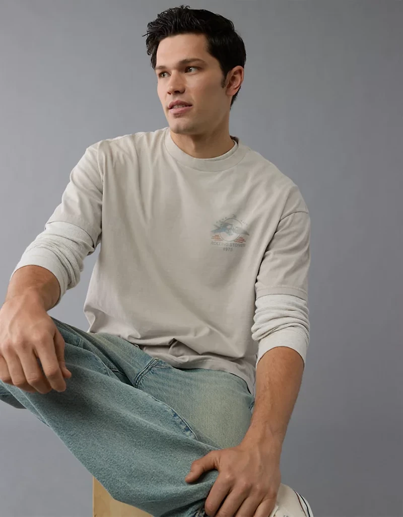 AE Boxy The Rolling Stones Graphic T-Shirt