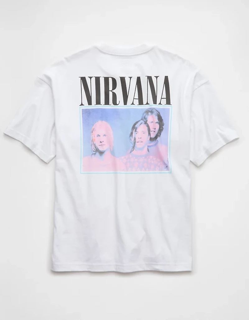 T-shirt droit à image Nirvana AE