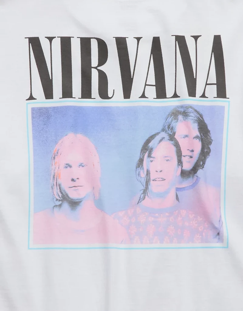 T-shirt droit à image Nirvana AE