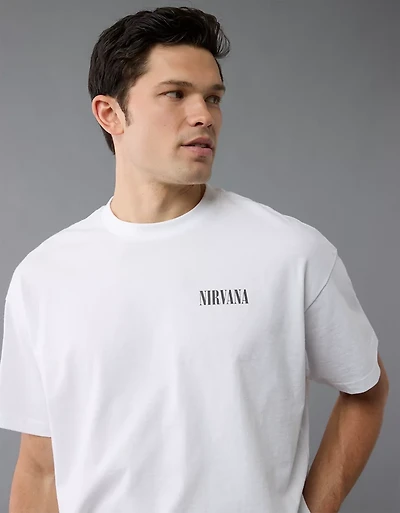 T-shirt droit à image Nirvana AE