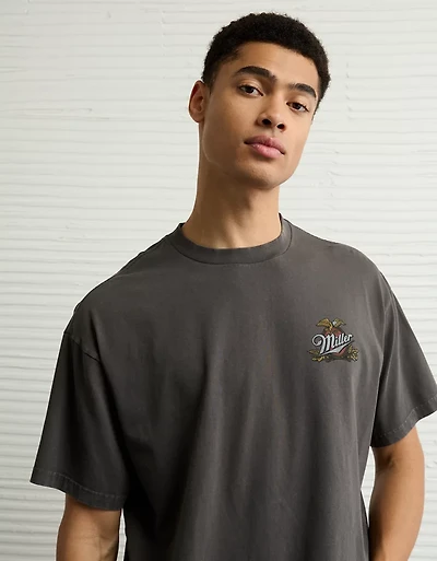 T-shirt droit à image Miller High Life AE