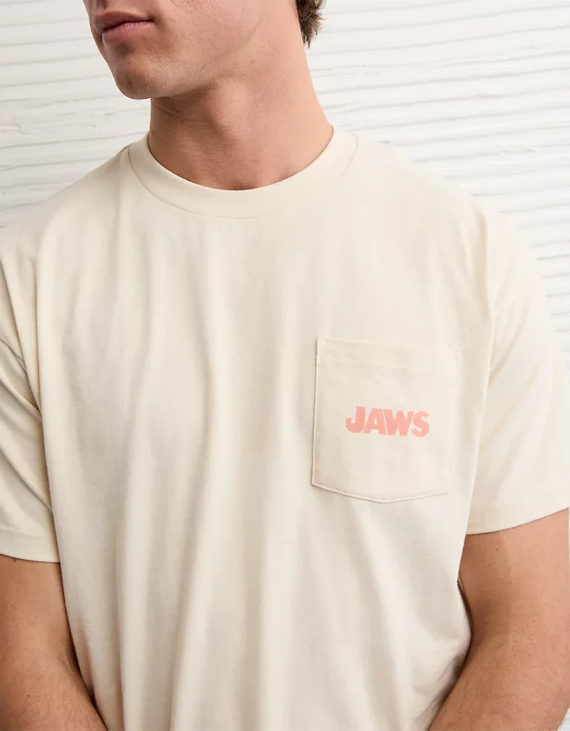 T-shirt à image droit Jaws AE