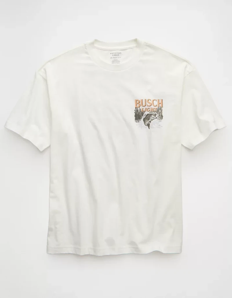AE Boxy Busch Light Graphic T-Shirt