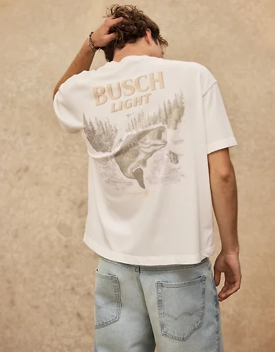 AE Boxy Busch Light Graphic T-Shirt