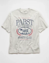 AE Boxy Pabst Blue Ribbon Graphic T-Shirt