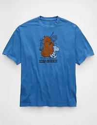 T-shirt droit à image Snoopy AE