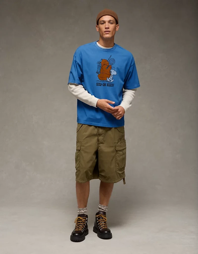 T-shirt droit à image Snoopy AE