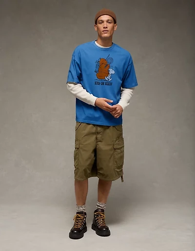 T-shirt droit à image Snoopy AE