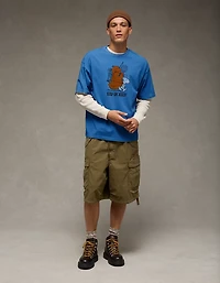 T-shirt droit à image Snoopy AE