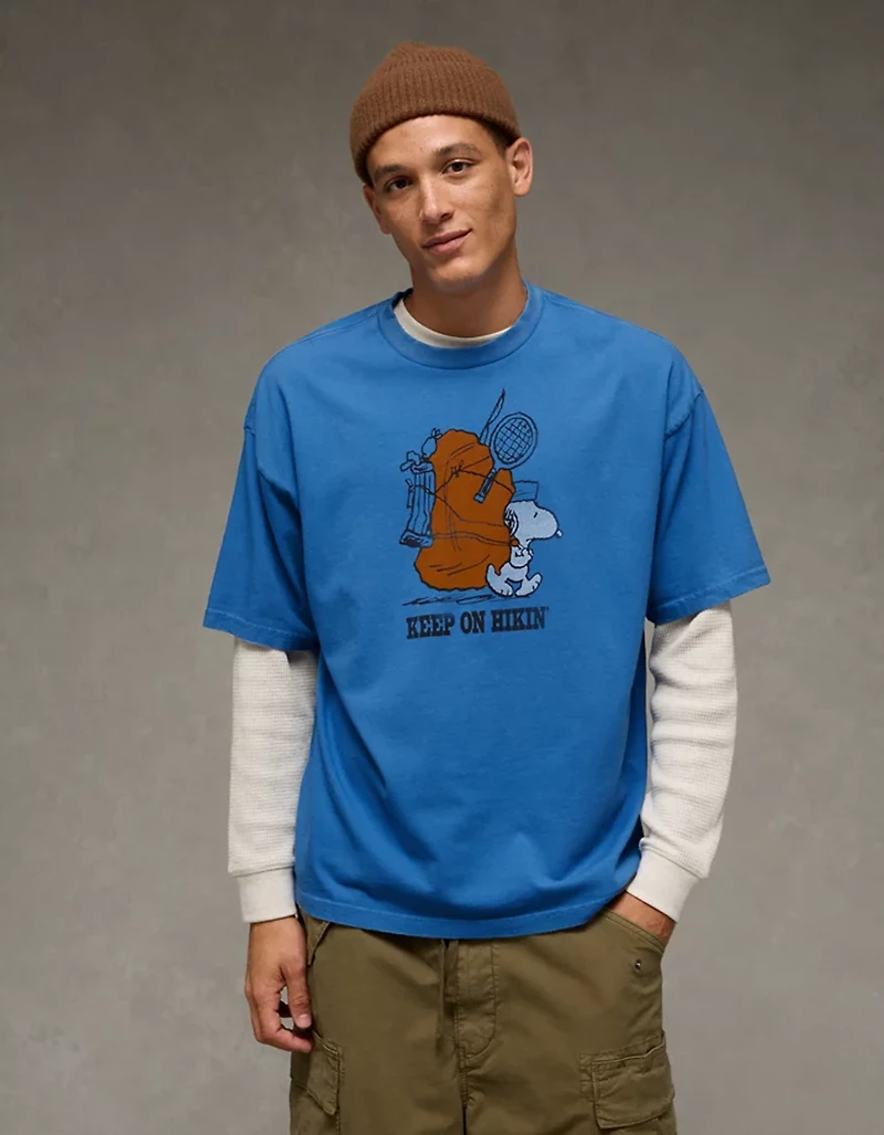 T-shirt droit à image Snoopy AE