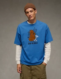 T-shirt droit à image Snoopy AE
