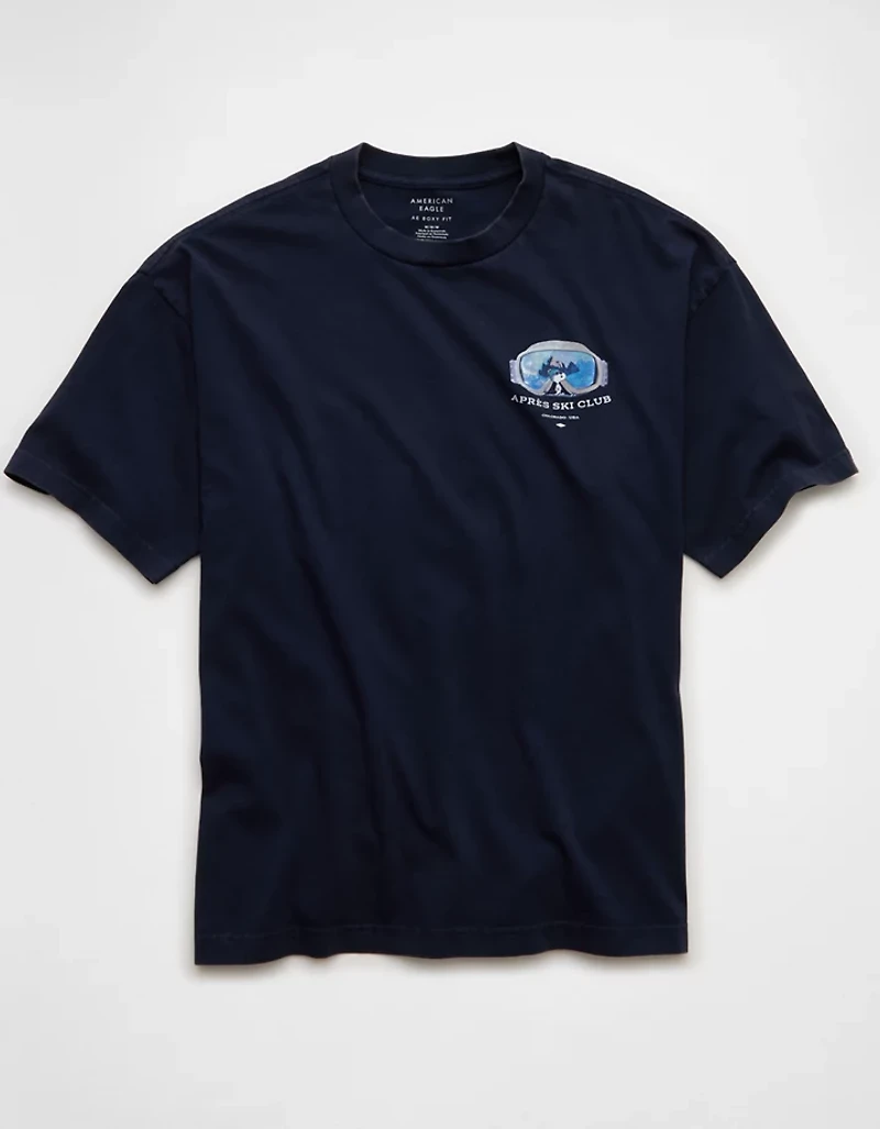 T-shirt droit à image Snoopy AE