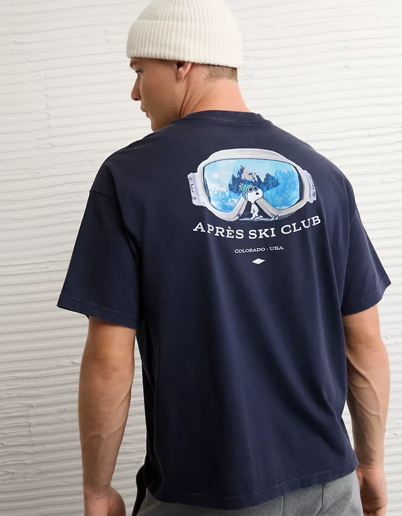 T-shirt droit à image Snoopy AE