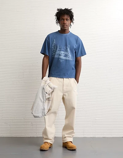 T-shirt droit à image Ford AE