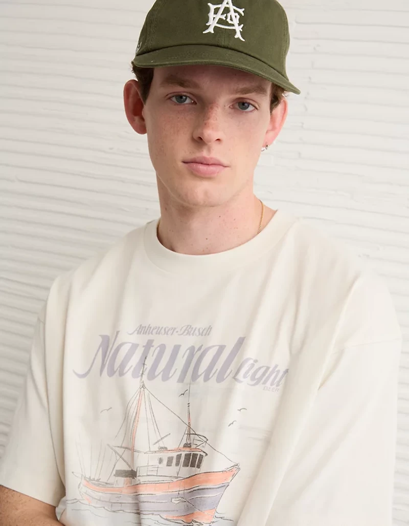 AE Boxy Natural Light Graphic T-Shirt